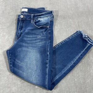 KanCan Women's Skinny Jeans - Dark Blue